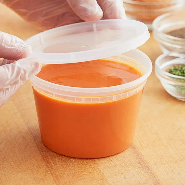 16oz Deli Soup Round Plastic Container LH-T16