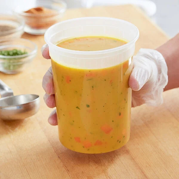32oz Deli Soup Round Plastice Container LH32