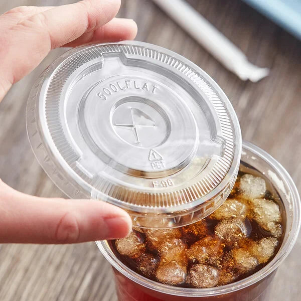 98mm 12-24 Pet Plastic Flat Lids SC