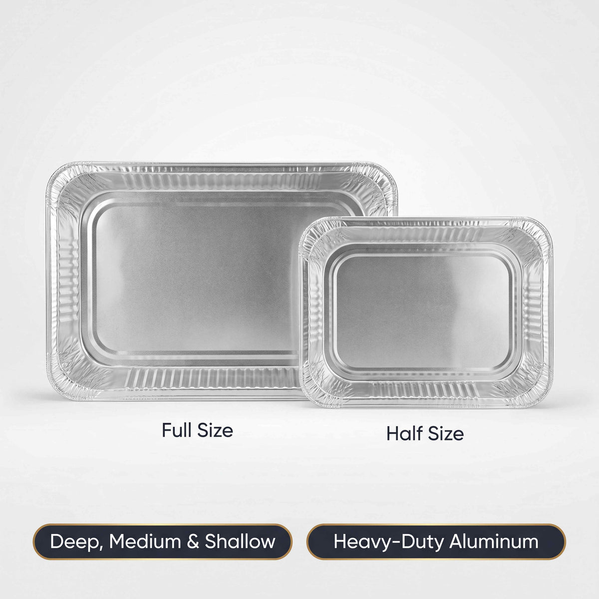 Full Medium Heavy Aluminum Pan 50pcs EC100