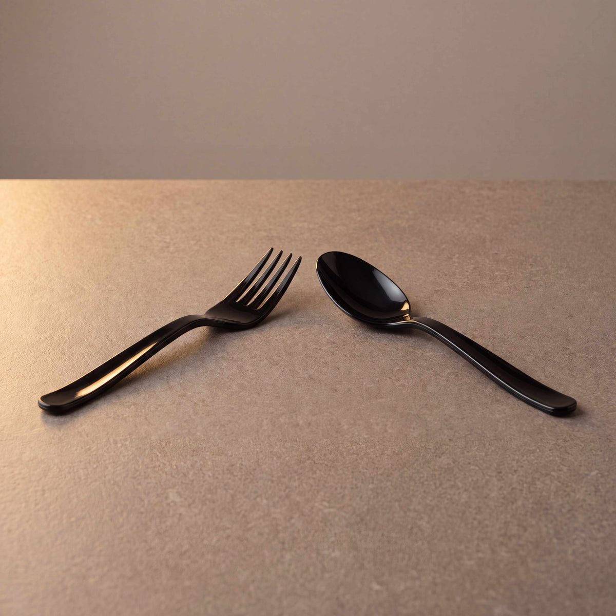 Heavy Duty Weight Plastic Tea Spoon Black AP(HWPFS-5)