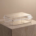 6" x6" x2" Clear Hinged PS Container