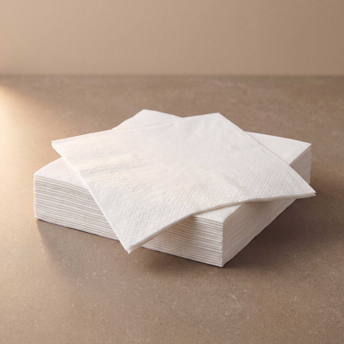 SJ Sunnycare Tall fold napkins 1/6 fold 1 ply 13.5"x7"
