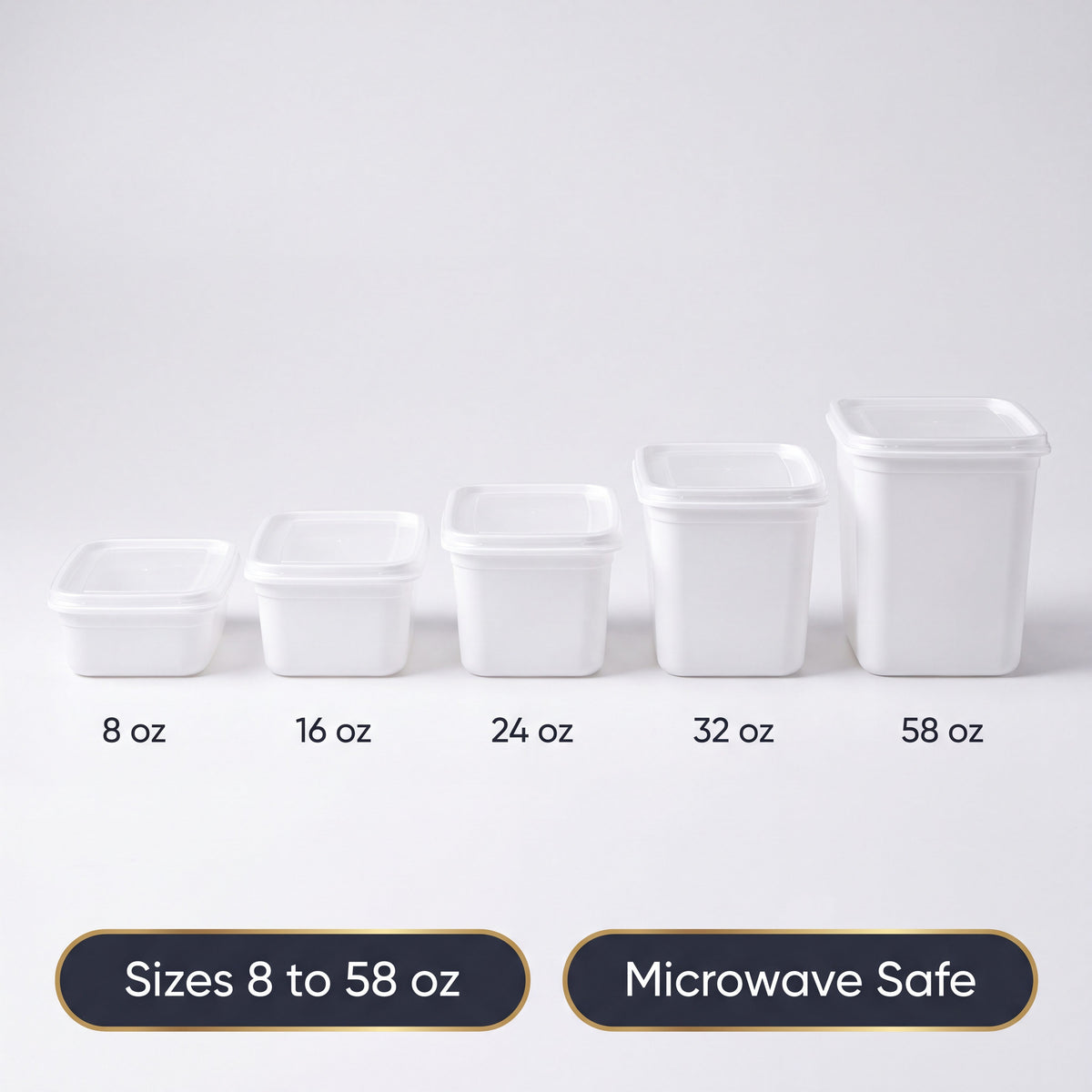 32oz Round Container With Cl Lids Gw