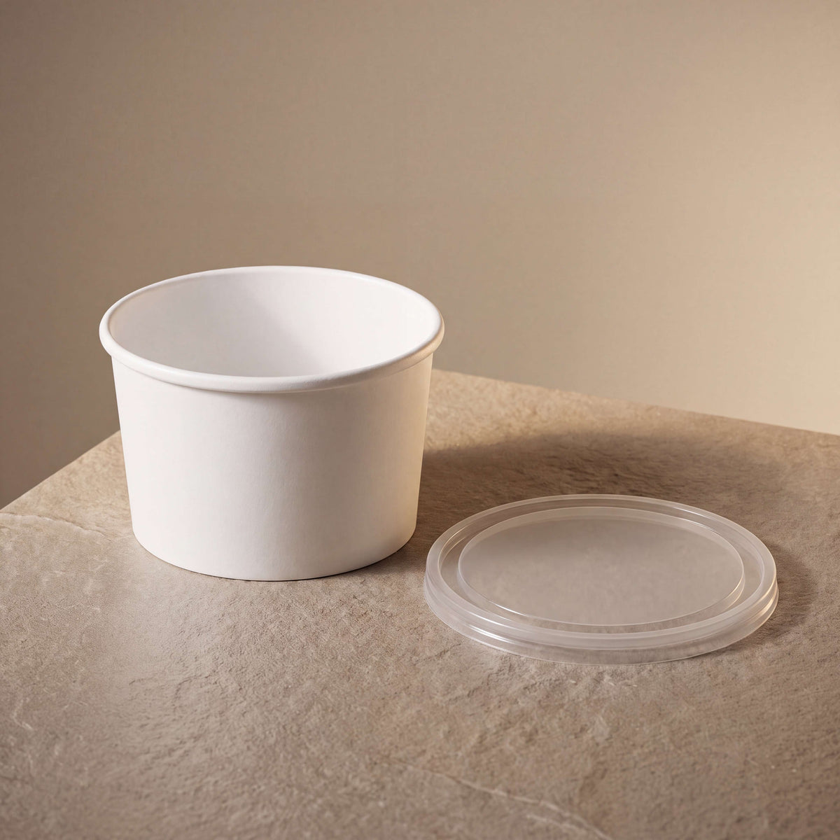 8 oz white paper soup cups