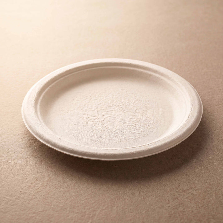 10" Bagasse Round Plates GW (BGRPW10) 500pcs/cts