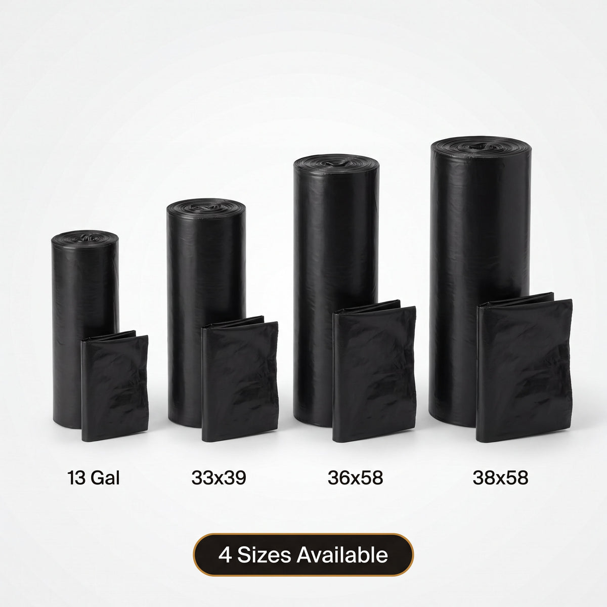 Can Liners 55Gal Large 1.2mil 150pcs/cts Liners 55 Gal